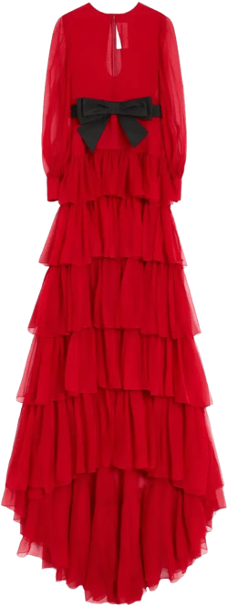chiffon maxi dress