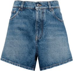 denim mini shorts