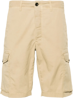 textured cotton cargo shorts