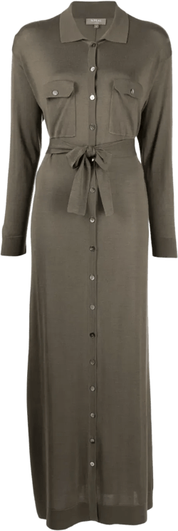 belted shirt dress