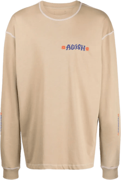 Tatreez logo-embroidered cotton T-shirt