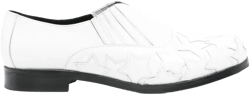star-patch leather loafers