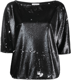 short-sleeve sequin top