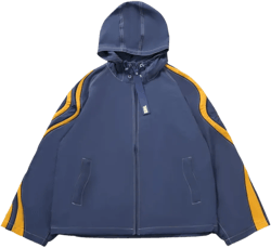 Ufo Windbreaker Jacket In Navy
