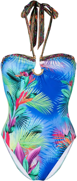 Whats Your Vice-print swimsuit