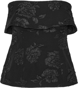 floral-jacquard top