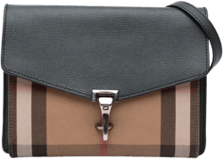 2000-2017 House Check Canvas and Leather Derby Macken crossbody bag