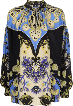 floral-print blouse 