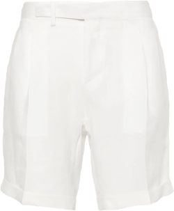 linen tailored shorts