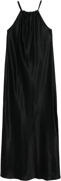 satin maxi dress