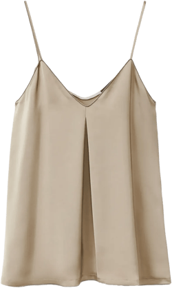 pleat detailing tank top