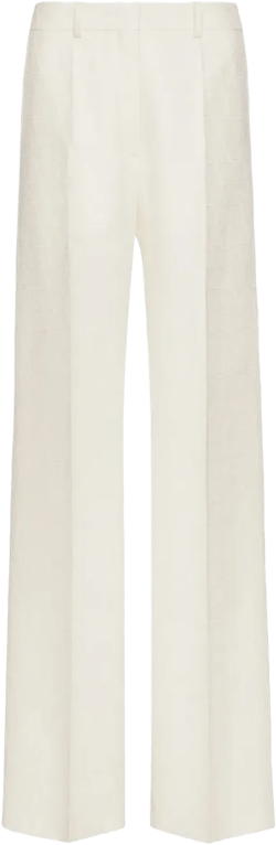 Toile Iconograph-jacquard Crepe Couture trousers