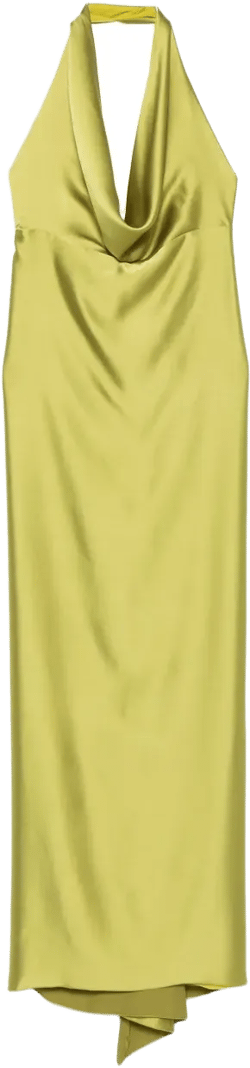satin maxi dress