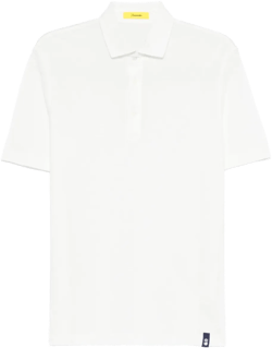 logo-tag polo shirt