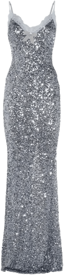 sequinned maxi dress