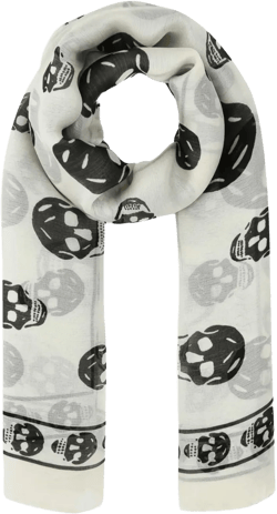 skull-print scarf