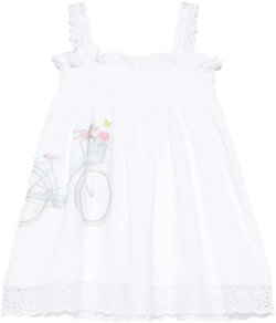 bicycle-print dress