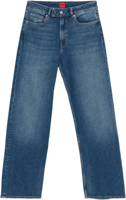 logo-patch jeans