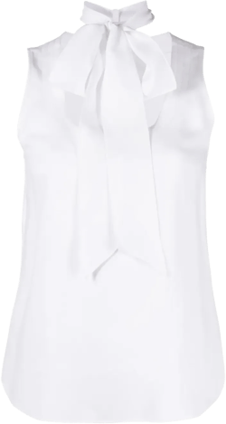 bow-detail sleeveless blouse
