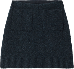 Wool-blend bouclé mini skirt