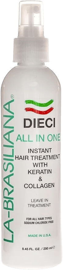 La-Brasiliana Dieci All-in-One Instant Hair Treatment, 8.45 fl. oz
