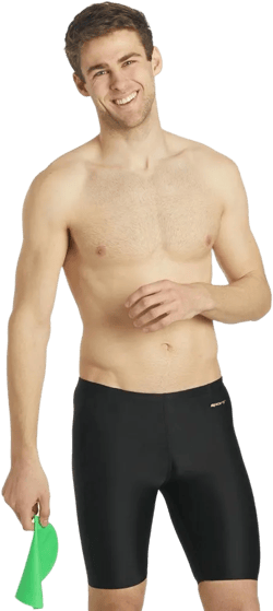 Sporti Sporti Solid Compression Jammer Swimsuit (22-44) Black 36