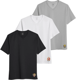ED HARDY 3 Pack Mens Fitted Tshirts Micro Modal Short Sleeve Crew, Vneck Classic Tees Gym, Work Casual, Mens Fitted Shirts
