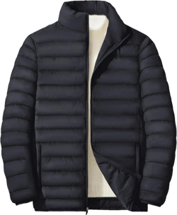 MAGINVIT Men's Puffer Jackets Lightweight Warm Winter Coat Water-Repellent Windbreaker Insulated Quilted Packable Jacket Medium Black