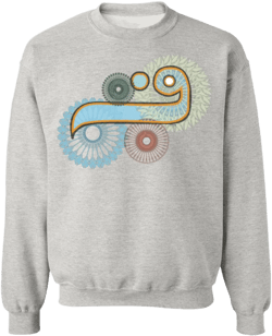 Pullover Sweatshirt with Arabic Initial - 'Fā' (ف)