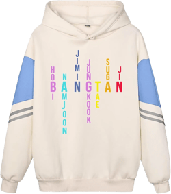 Kpop Bangtan Boys Hoodie Jungkook Suga Jimin V RM JHope Jin Sweatshirt Pullover for Women : Clothing, Shoes & Jewelry