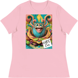 Women's Relaxed T-Shirt. Collection - HAOS Cats, Design - ANDRBEL STUDIO