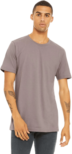 3001 Unisex Jersey Short Sleeve Tee - Pebble Brown44; 3XL