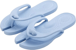Trave Flip-Flop for Women Men, Foldable Slides Sandals Slippers Soft Comfy Non-Slip Quick Dry House Bathroom Shower Shoes Gym Spa Swimming Beach Sandals, Blue