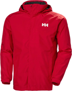 Helly-Hansen Men's Dubliner Waterproof Windproof Breathable Rain Coat Jacket X-Large 162 Red