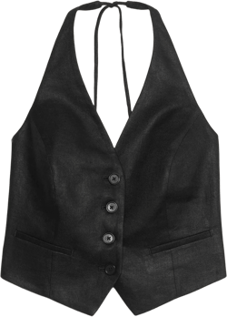 Linen Halter Vest
