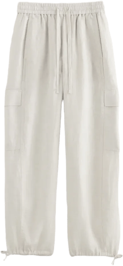The Cargo Curve Pant in Linen