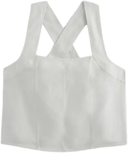 The Crossback Tank in Linen