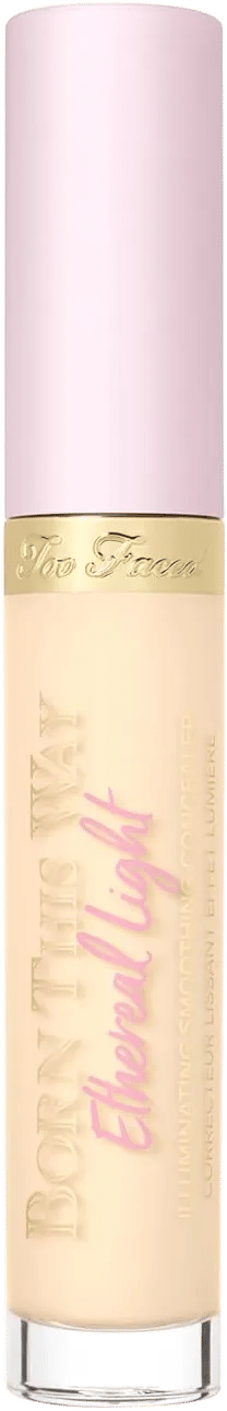 Too Faced Born This Way Ethereal Light Illuminating Smoothing Concealer | Hyaluronic Acid + Waterproof, 0.17 fl. oz. 03 Vanilla Wafer (Fair with Golden Undertones)