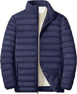 MAGNIVIT Men's Puffer Jackets Lightweight Warm Winter Coat Water-Repellent Windbreaker Insulated Quilted Packable Jacket XX-Large Navy Blue