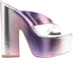 160mm open-toe metallic sandals