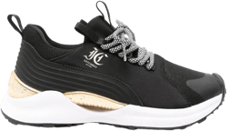 panelled lace-up sneakers