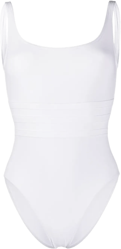 stitched panel swimsuit
