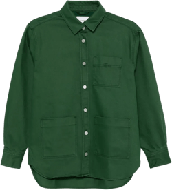 Veste Surchemise En Denim Coton In Green