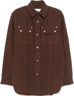 Moon-jacquard shirt