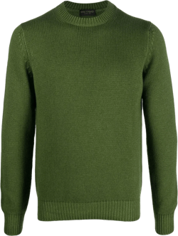round-neck knit jumper