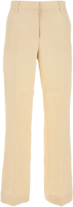 tailored straight-leg trousers
