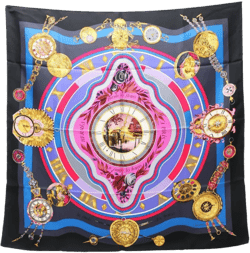 10's Carres Parmi Les Fleurs Je Compte Les Heures scarf 