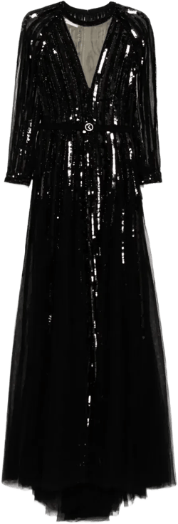 sequin long dress