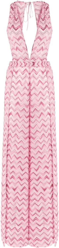 zigzag-pattern dress