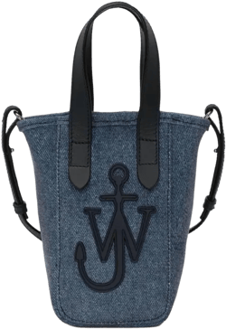 mini Belt denim tote bag